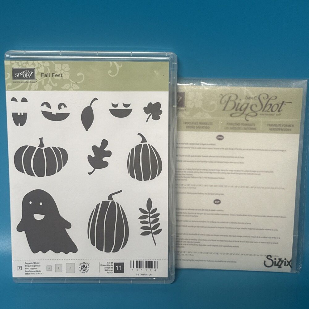 Fall Fest Stamp Set & Fun Fall Dies Stampin Up Bundle HALLOWEEN GHOST PUMPKIN